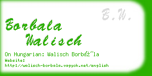 borbala walisch business card